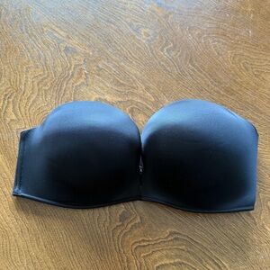 Victoria Secret Bombshell Black Bra, NO straps, size 36D